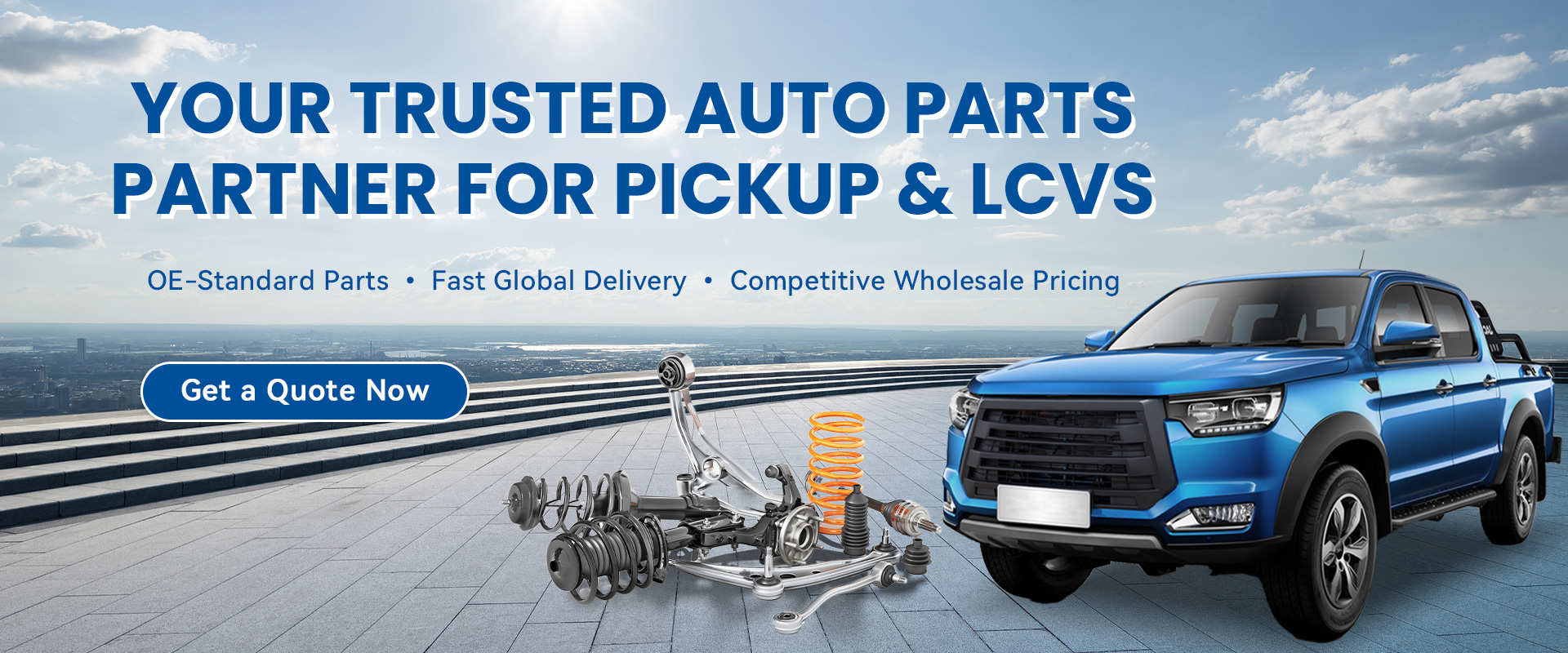 SINTEC supplies OE-standard parts for global pickup and LCV markets. Engine, suspension, body components—all backed by competitive pricing and expert service.