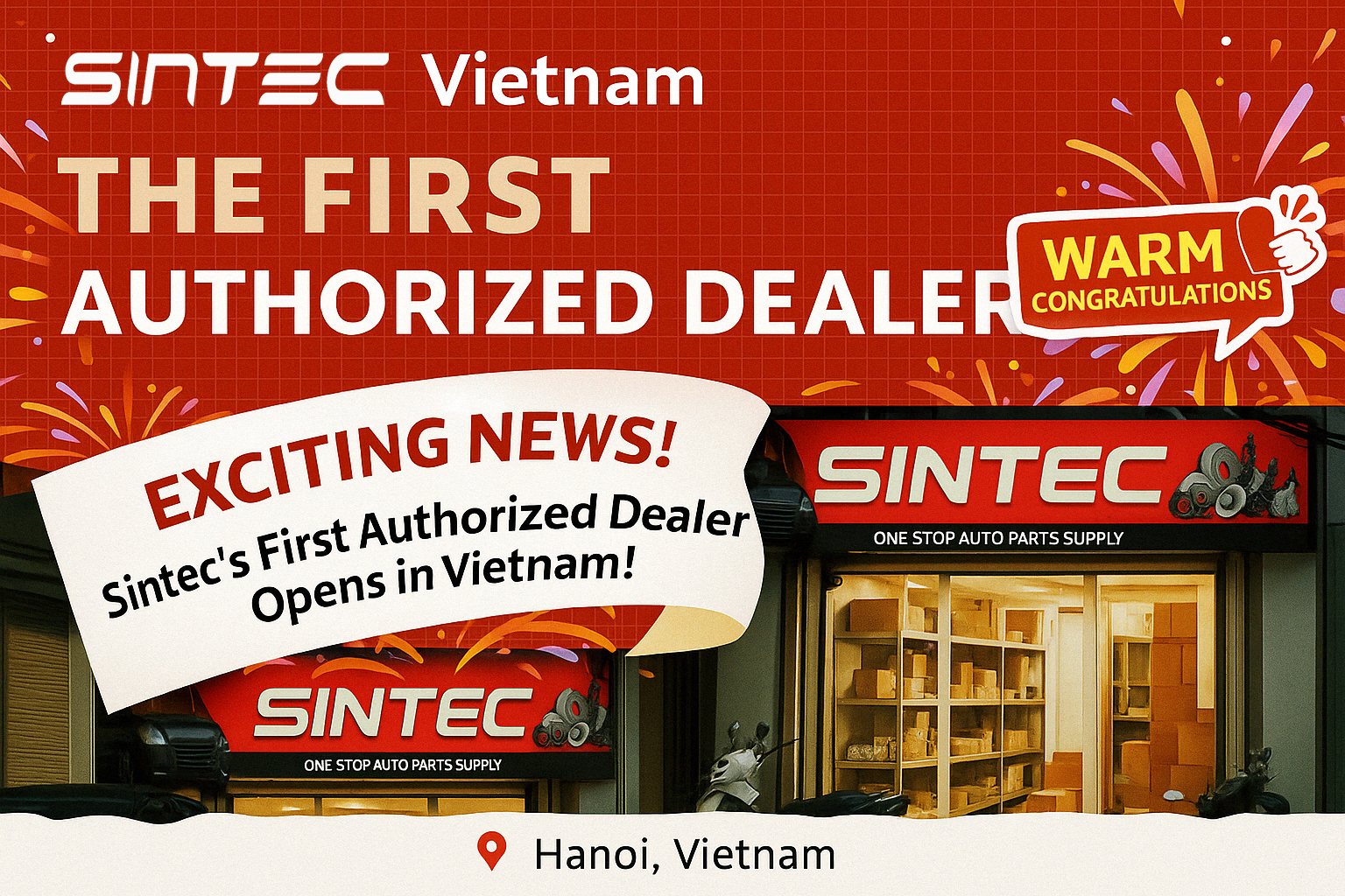 SINTEC Opens First Authorized Dealer Store in Vietnam